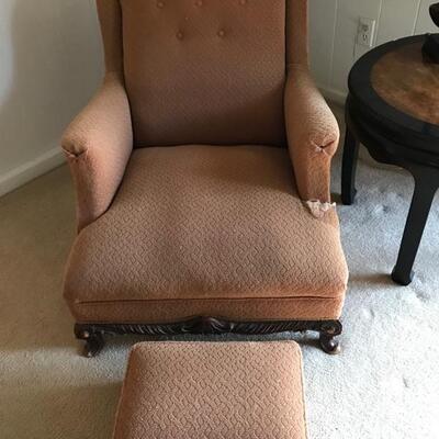 Chair with ottoman $35 