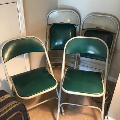 set of 4 folding chairs $40