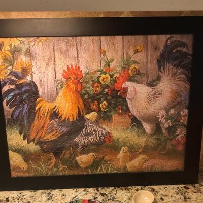 ROOSTER WALL ART (PUZZEL)- $15