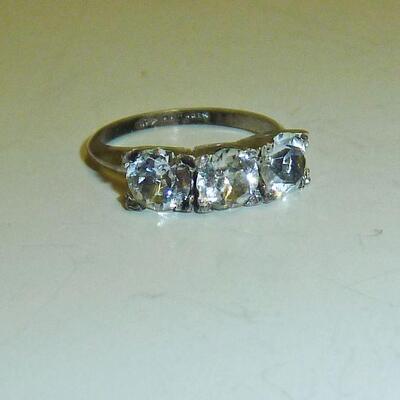 Sterling PASTE stone ring