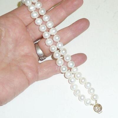 14k marked clasp pearls