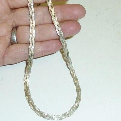 Sterling braid neck