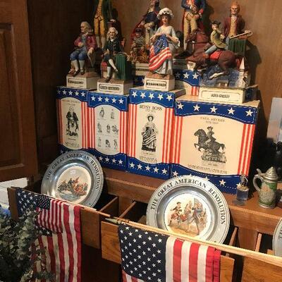 Patriotic American Decanters and Memorabilia