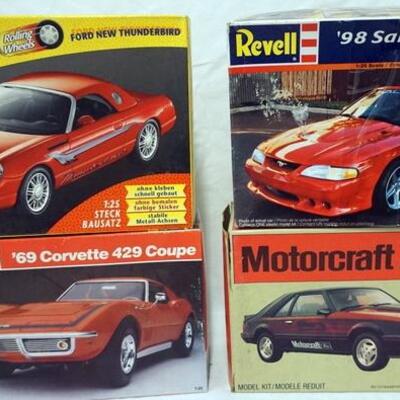 1090	LOT OF 4 REVELL MODEL CAR KITS, MUSTANG, ETC. KITS ARE POSSIBLY COMPLETE, NOT GUARANTEED	50	100	10	PLEASE PAY ATTENTION FOR DAILY...