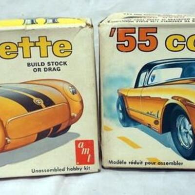 1093	2 AMT MODEL CAR KIT 55 CORVETTE. KITS ARE POSSIBLY COMPLETE, NOT GUARANTEED	50	100	10	PLEASE PAY ATTENTION FOR DAILY ADDITIONS TO...