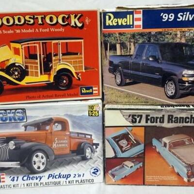 1096	LOT OF 4 REVELL MODEL TRUCK KITS. KITS ARE POSSIBLY COMPLETE, NOT GUARANTEED	50	100	10	PLEASE PAY ATTENTION FOR DAILY ADDITIONS TO...