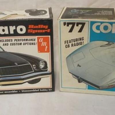 1042	LOT OF 2 AMT MODEL CAR KITS, CORVETTE & CAMARO, KITS ARE POSSIBLY COMPLETE, NOT GUARANTEED	50	100	10	PLEASE PAY ATTENTION FOR DAILY...