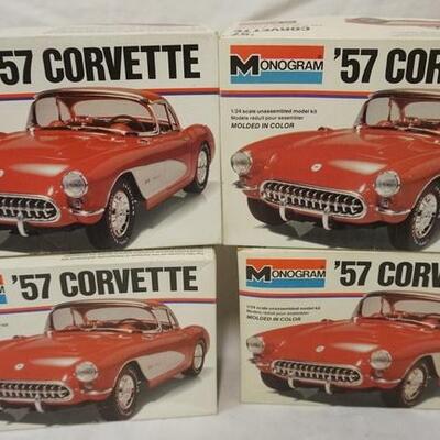 1051	LOT OF 4 MONOGRAM CAR MODEL KITS, KITS ARE POSSIBLY COMPLETE, NOT GUARANTEED	50	100	10	PLEASE PAY ATTENTION FOR DAILY ADDITIONS TO...