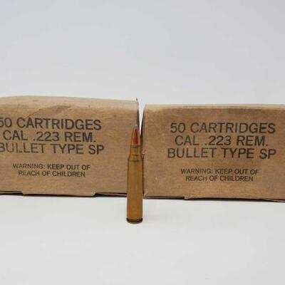 #1328 â€¢ 100 Rounds Of CAL .223 REM.