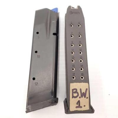 #1400 â€¢ Two 17 Round 9mm Magazines