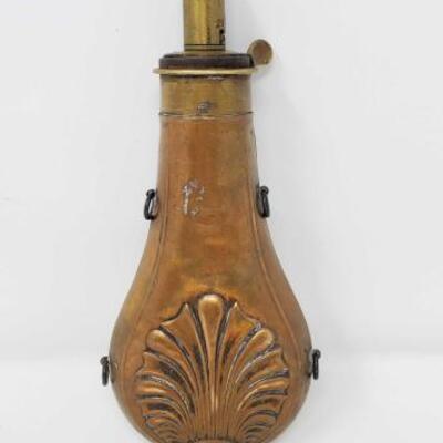 #1626 • James Dixon & Sons Sheffield Powder Flask