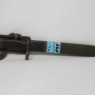 #1718 â€¢ 9 Inch Bayonet With Sheath