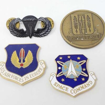 #1616 â€¢ US Airforce In Europe Badge, Space Command Badge, and More!