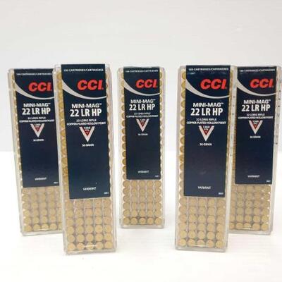 #1228 • 500 Rounds of CCI Mini-Mag .22lr Copper-Plated Hollowpoint - 36 Grain