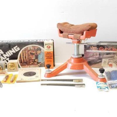 #8078 â€¢ 3 Gun Cleaning Kits, Target Pasters, Shok-Buff Kit, Ear Plugs, and More!