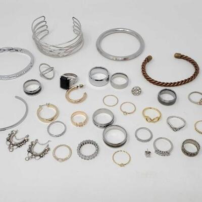 #2252 â€¢ Costume Cuff Bracelets, Earrings and Rings