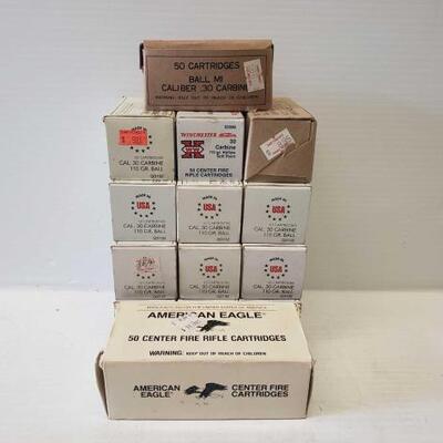 #8016 â€¢ Approx: 668 Rounds Of .30 Carbine