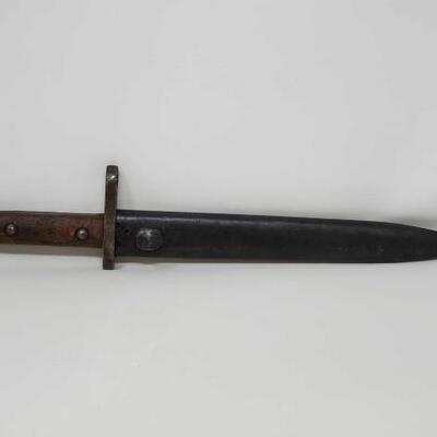 #1708 â€¢ 10 Inch Bayonet With Sheath