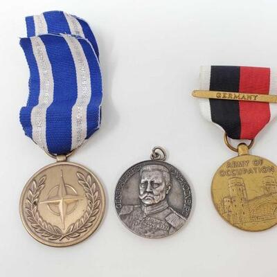 #1570 â€¢ General Oberst Medal, Germany Army Of Occupation Medal, NATO Service Medal