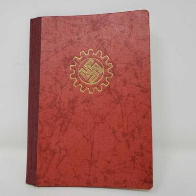 #1560 â€¢ World War 2 German Labor Front Membership Booklet


