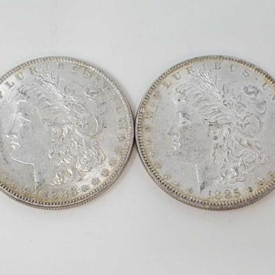 #2552 â€¢ 1885 and 1886 Morgan Silver Dollars