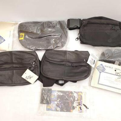 #1818 â€¢ 5 Fanny Packs and Belt Adapter