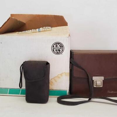 #8190 â€¢ Bushnell Binoculars, Famous Trails Scope, and A evaporator Cooler Motor