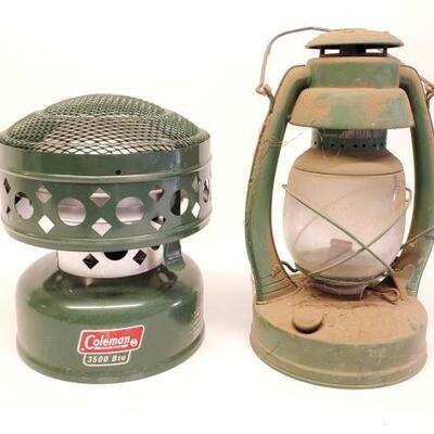 #8100 â€¢ Coleman Catalytic Heater And Coleman Lantern