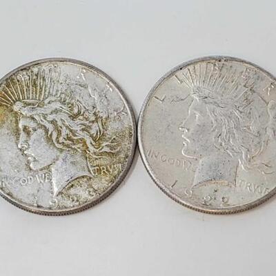#2610 â€¢ 1923 and 1933 Silver Peace Dollars