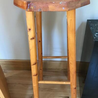 artist stool with pine legs $25