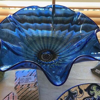 art glass bowl $65