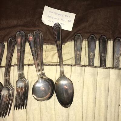 Small set of silver plate