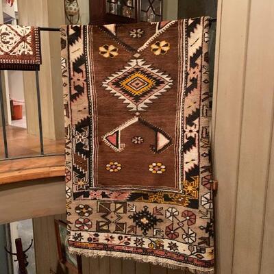 Another Native American Patterned Rug
About 9' x 6'