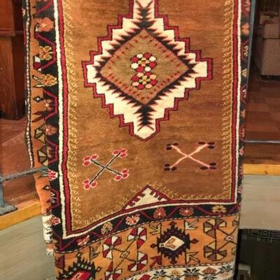 Native American patterned wool rug
about 9' x 6'