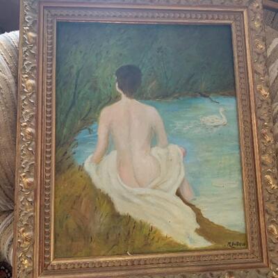 Nude - oil on canvas