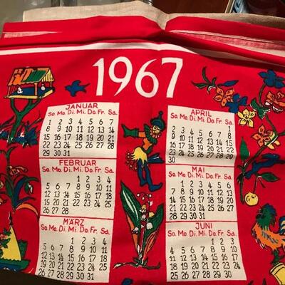 Annual kitchen towel calenders