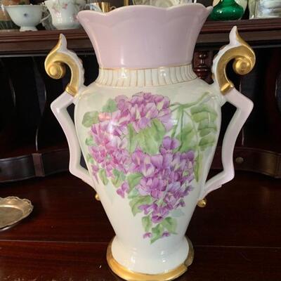Wisteria - Large painted vase 
