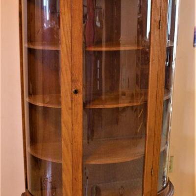 Vintage glass front display hutch.