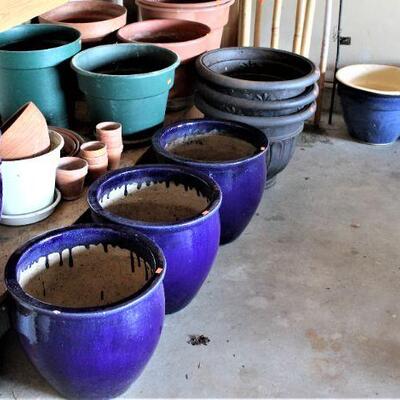 A large variety of outdoor pots just in time for the arrival of Spring.
