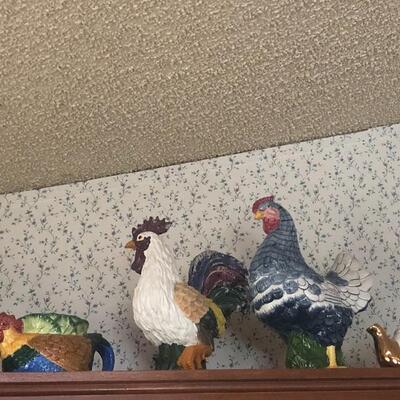 Ceramic chickens 
