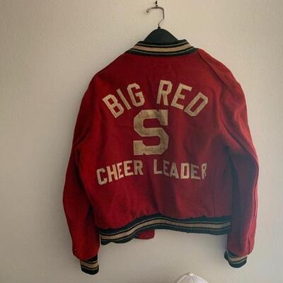 late 50's/early60's cheerleaders jacket
(She went to Radcliffe and he went to Harvard)