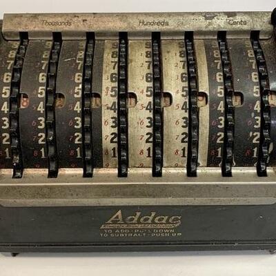 Mid 1920s Addac "Accurate Adder and Subtractor" Machine