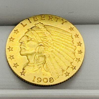 1908 $2.50 Gold Coin