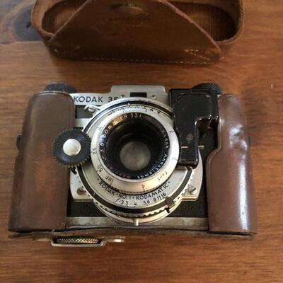 1940's Kodak 35 Rangefinder Camera With Leather Field Case