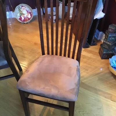 Set of six pier one chairs.
