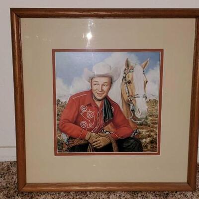 1051	

Framed Photo of Roy Rogers
Measures Approx 16