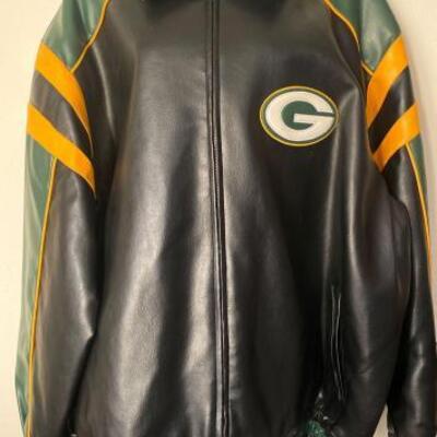2041	

Green Bay Packers Leather Jacket - Size 2XL
Green Bay Packers Leather Jacket - Size 2XL