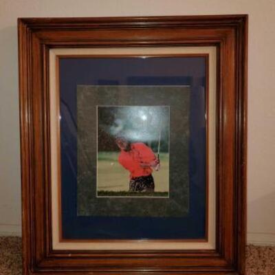 2002	

Framed Photo Of Tiger Woods
Measures Approx 24