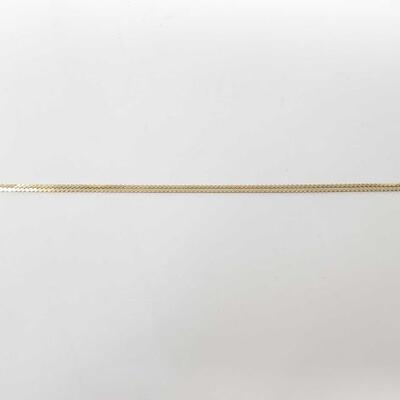 #114 â€¢ 14k Gold Bracelet, weighs approx 2.3g and measures approx 13