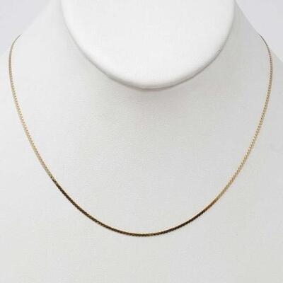 #108 â€¢ 14k Gold Chain, weighs approx 2.8g and measures 18